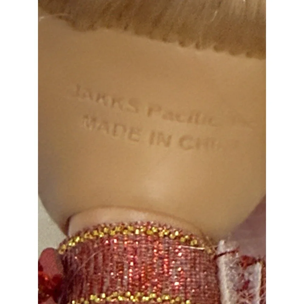 Jakks Pacific Barbie Doll Holiday‎ Elegant Dress, Beautiful Blonde Hair + Stand